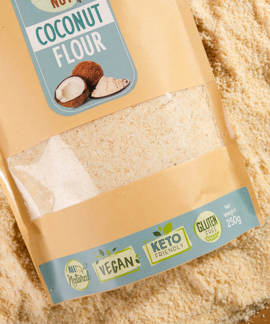 Coconut Flour - Keto Friendly & High Fiber - 250g