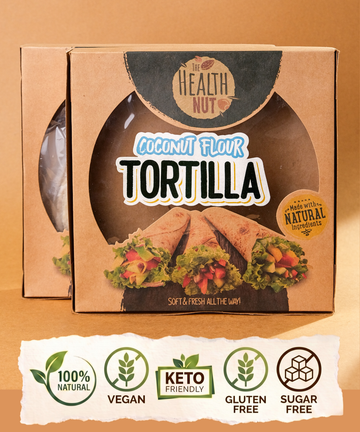 Coconut Tortilla Wraps - Gluten Free & Keto Friendly - 6 Tortillas