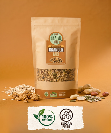 Peanut Butter Granola Mix - Crunchy Breakfast Blend - 250g